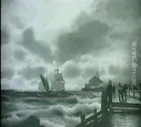 Marine Oil Painting - Joseph Wilhelm Pero