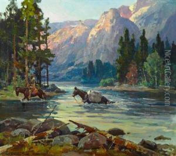 The Deep Ford Oil Painting - Jack Wilkinson Smith