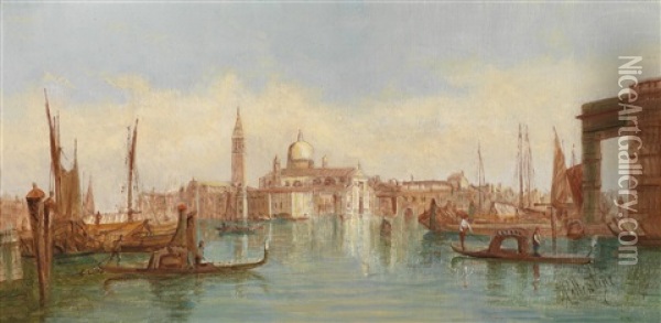 Blick Auf Giorgio Maggiore Oil Painting - Alfred Pollentine