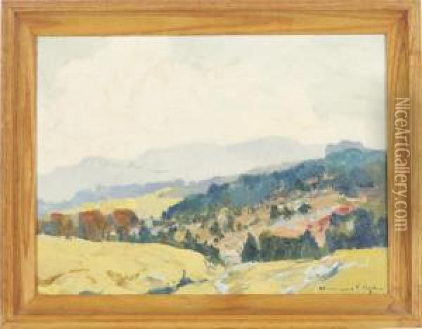 Mountainous Landscape Oil Painting - Chauncey Foster Ryder