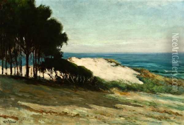 Sand Dune, Carmel Oil Painting - William C. Adam