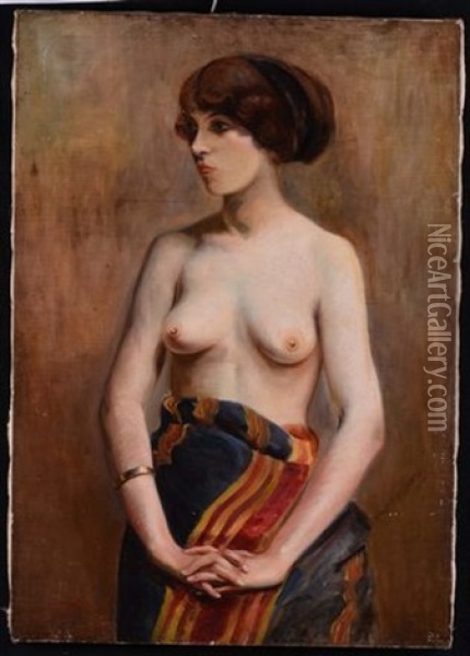 Nudo Oil Painting - Charles Francois Prosper Guerin