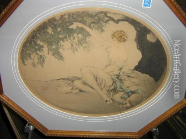 Au Revoir. Oil Painting - Louis Icart