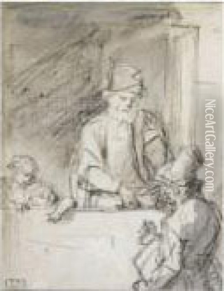 The Street Musician Oil Painting - Rembrandt Van Rijn