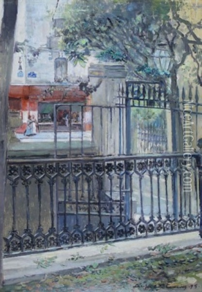 Paris Oil Painting - Leopold Stevens