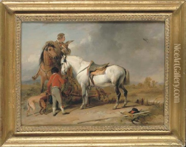 The Hawk Trainer Oil Painting - Sir Edwin Henry Landseer
