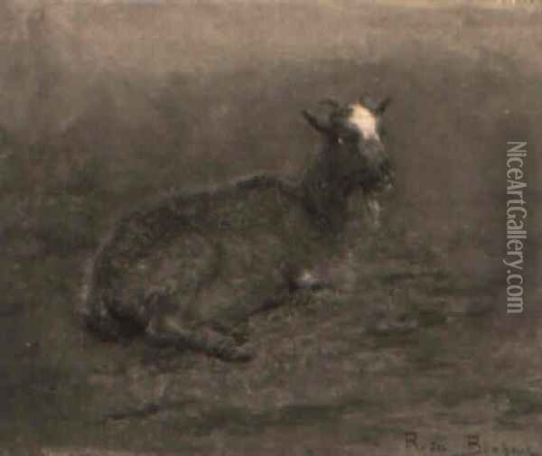 Ruhende Ziege Oil Painting - Rosa Bonheur