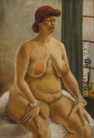 John Steuart Curry  Hilda Nellis, Rubenesque nude woman Full