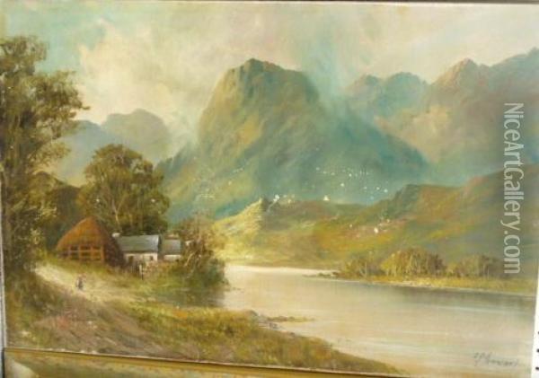 Loch Scenes Oil Painting - F.E. Jamieson