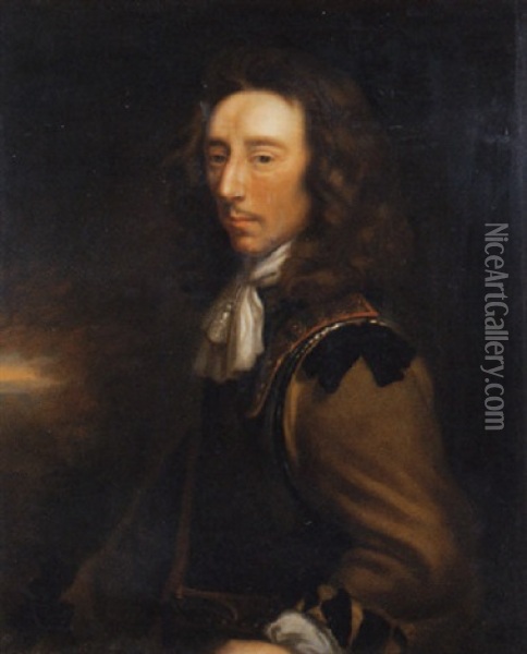 Portrait Of Algernon Sidney Oil Painting - Justus van (Verus ab) Egmont