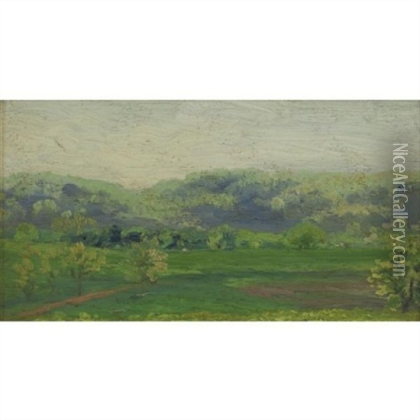 Spring - Rockland Lake Oil Painting - Arthur B. Davies