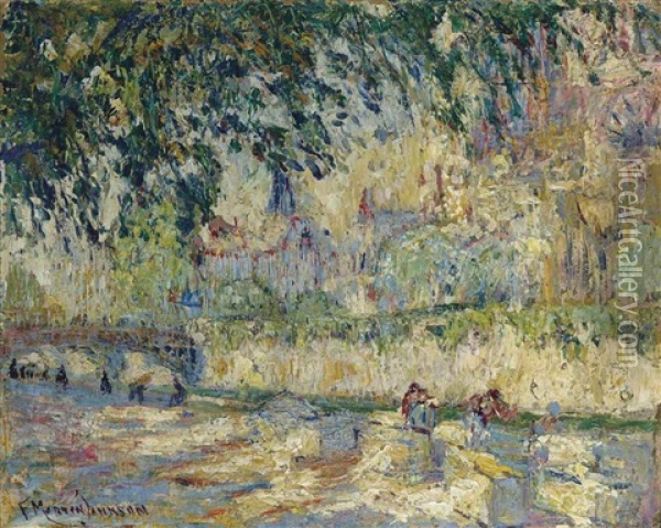 Paris, Notre Dame Des Champs Oil Painting - Francis Morton-Johnson