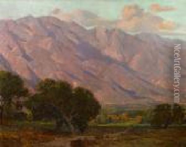 Hills At Altadena Oil Painting - Edgar Alwin Payne