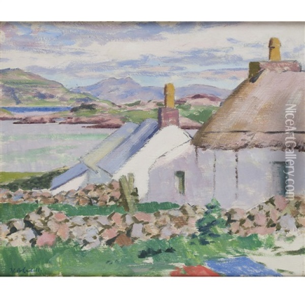 Crofts, Iona Oil Painting - Francis Campbell Boileau Cadell