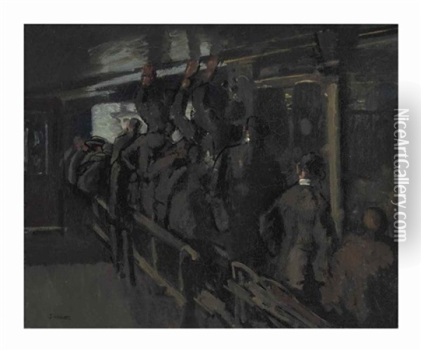 The Gallery At The Old Mogul Oil Painting - Walter Sickert