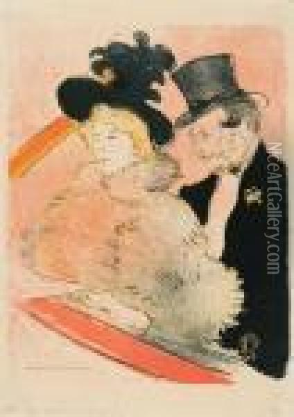 Auconcert Oil Painting - Henri De Toulouse-Lautrec