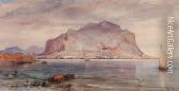 Palermo, Il Monte Pellegrino Oil Painting - Frank Dillon