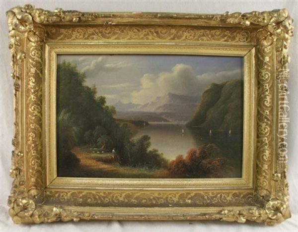 Landscape With Mountains Oil Painting - Edmund C. Coates