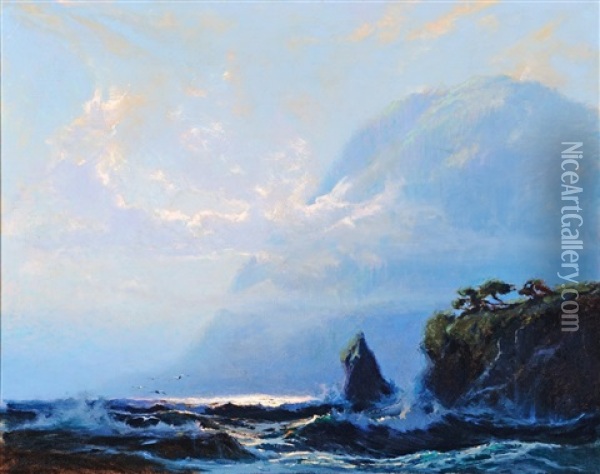 Knowles Head, Prince William Sound Oil Painting - Sydney Mortimer Laurence