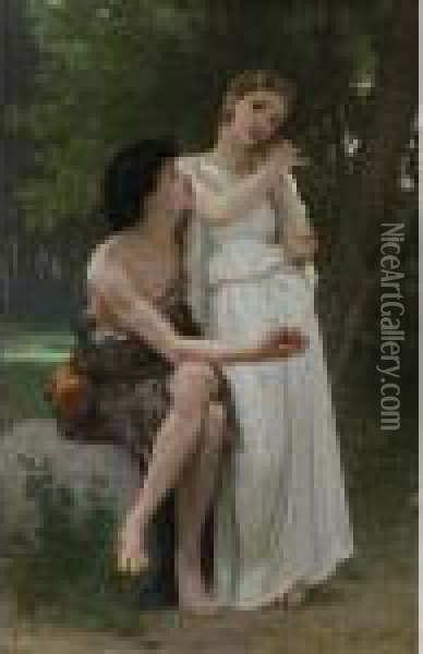 Premiers Bijoux Oil Painting - William-Adolphe Bouguereau