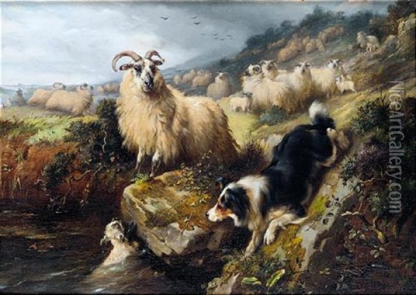 The Rescue Oil Painting - Walter Hunt