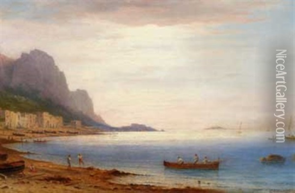 Fischer In Einer Bucht Bei Neapel Oil Painting - Carl Morgenstern