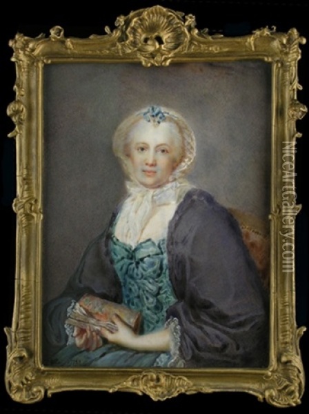 Halbbildnis Der Madame Lenoir Oil Painting - Gilles-Louis Chretien