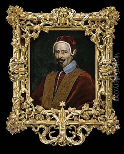 Ritratto Di Alessandro Vii Oil Painting - Carlo Maratta