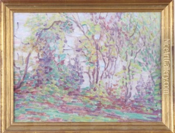 Woods Oil Painting - Maude Drein Bryant