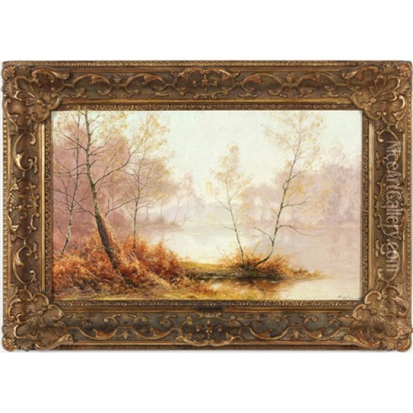 Autumn Landscape Oil Painting - Albert Gabriel Rigolot