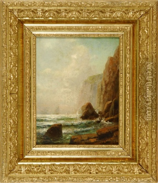 Coastal Scene (grand Manan?) Oil Painting - Lemuel D. Eldred