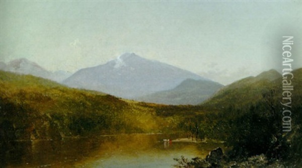 White Mountains From Shelburne, N.j. Oil Painting - John Frederick Kensett