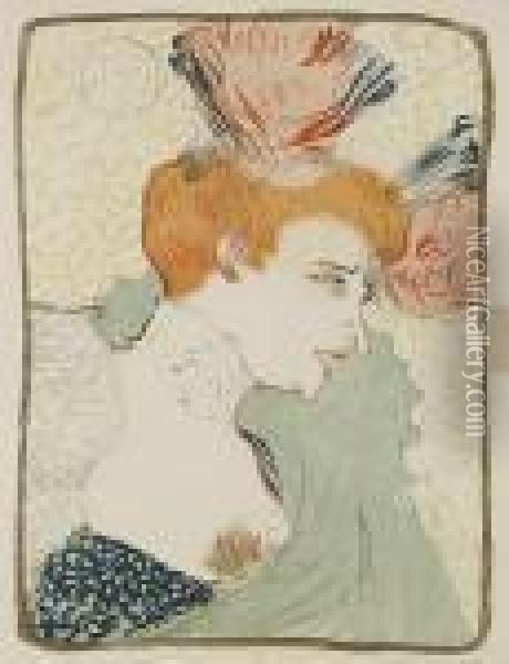 Mademoiselle Marcelle Lender En Buste Oil Painting - Henri De Toulouse-Lautrec