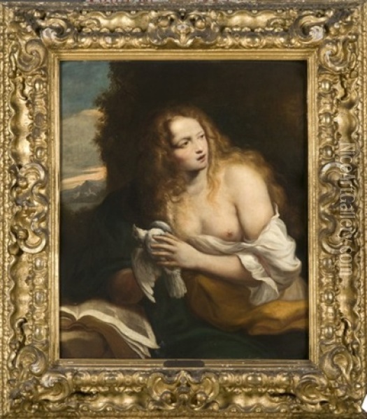 Marie Madeleine Oil Painting - Bartolomeo Guidobono