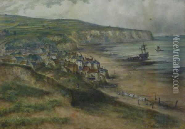 Robin Hood's Bay Oil Painting - John Francis Branegan