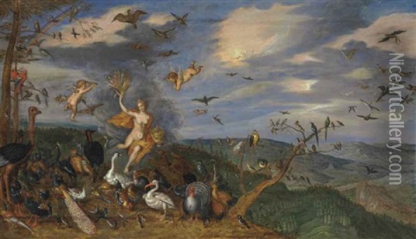 An Allegory Of Air Oil Painting - Jan Brueghel the Elder