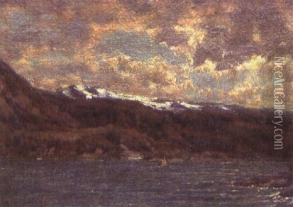 Segelboot In Der Fjord Oil Painting - Arnold Marc Gorter