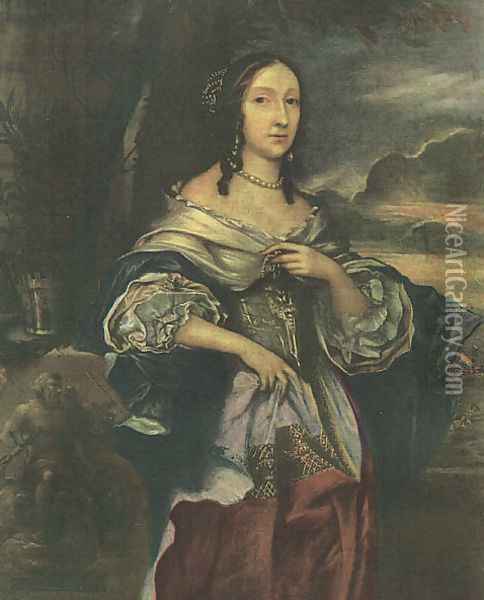 Mrs. Claypole 1658 Oil Painting - Michael Wright