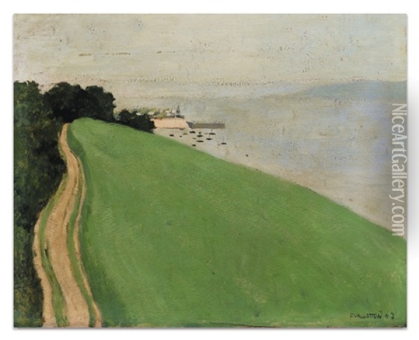 La Route D'honfleur Oil Painting - Felix Vallotton