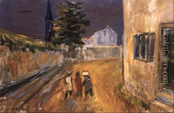 Gata- St. George-de-didonne, Frankrike Oil Painting - Ivan Ivarson