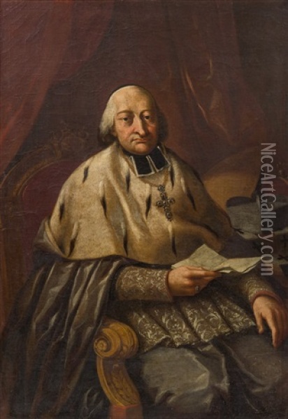 Thomas Johann Kaspar Graf Von Thun-hohenstein Oil Painting - Josef Bergler the Younger