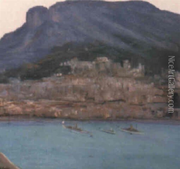 Tete De Chien, Monte Carlo Oil Painting - John Lavery