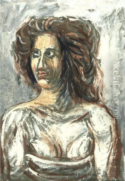 Mujer Oil Painting - Jose Clemente Orozco