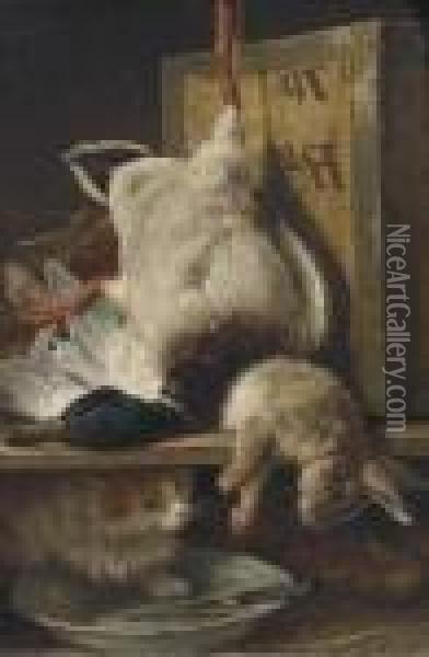 Intruder In The Pantry Oil Painting - Henriette Ronner-Knip