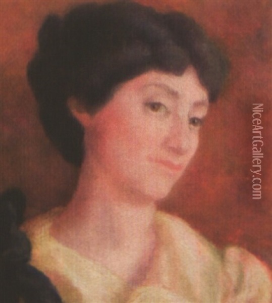 Portrait De Femme Oil Painting - Pierre Bracquemond