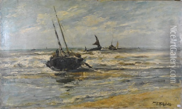 Marine Oil Painting - Paul Kuhstoss
