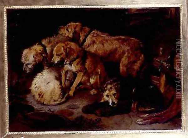 Fireside Party Oil Painting - Sir Edwin Henry Landseer