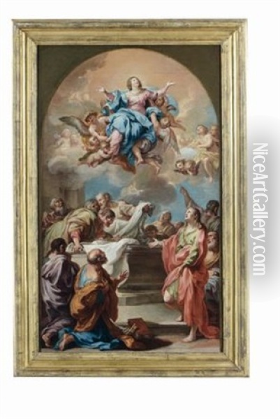 Assunzione Della Vergine Oil Painting - Tommaso Conca