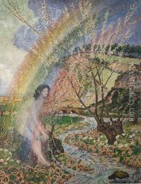 Rainbow Lady Oil Painting - Robert James Enraght Moony