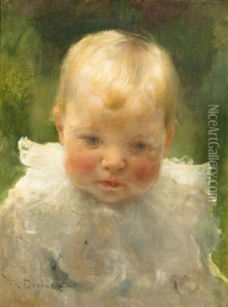 Bildnis Eines Kindes Oil Painting - Frantisek Dvorak